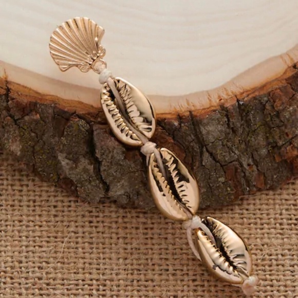 Boho Puka Dangling Earrings - Picture 2 of 4